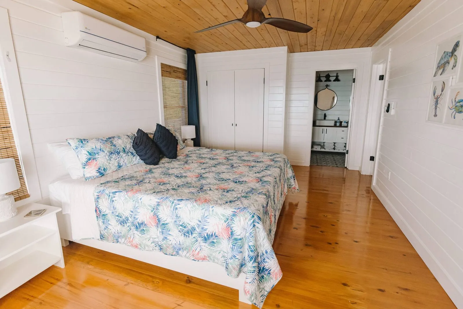Second bedroom with a king bed and ensuite bathroom